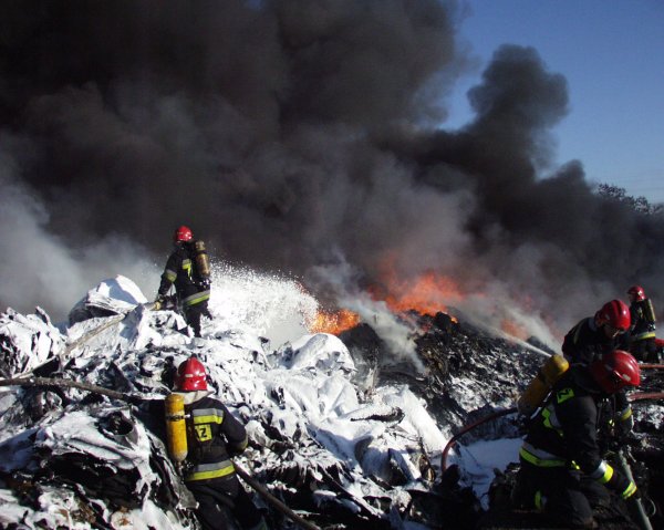 Pożar w Chorzowie (zdjęcia)