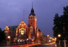 Słupsk od podwórka Słupsk nocą