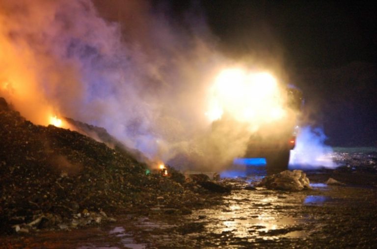 Kolejny pożar składowiska odpadów w Dąbrówce Wielkopolskiej