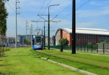 Zielone torowiska tramwajowe w Krakowie