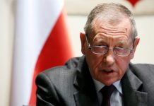 Jan Szyszko podczas zebrania Rady Ministrów