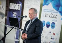 Wiceminister Mariusz Gajda komentuje zmiany w Prawie wodnym Wiceminister Mariusz Gajda podczas Kongresu Envicon Water w Bydgoszczy 2016