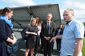 Niemieccy eksperci wizytowali elektrownię fotowoltaiczną w GPW