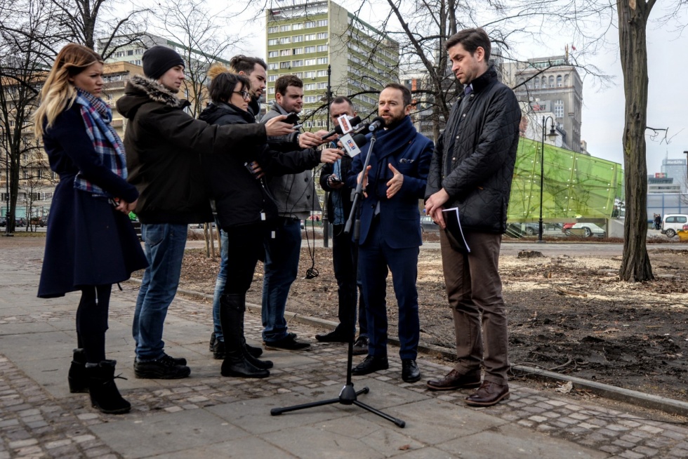 Konferencja nt. wycinki drzew w Warszawie