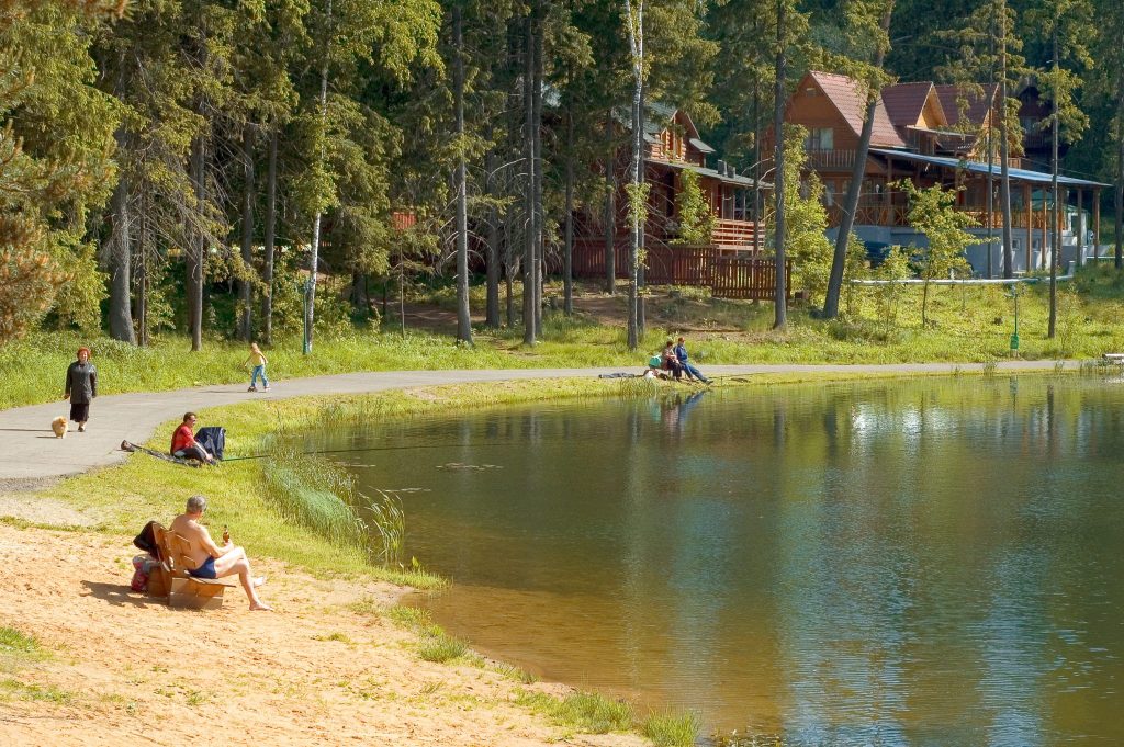 Пляж в звенигороде