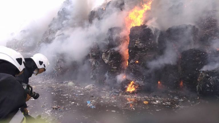 Kolejny pożar sortowni odpadów w Studziankach