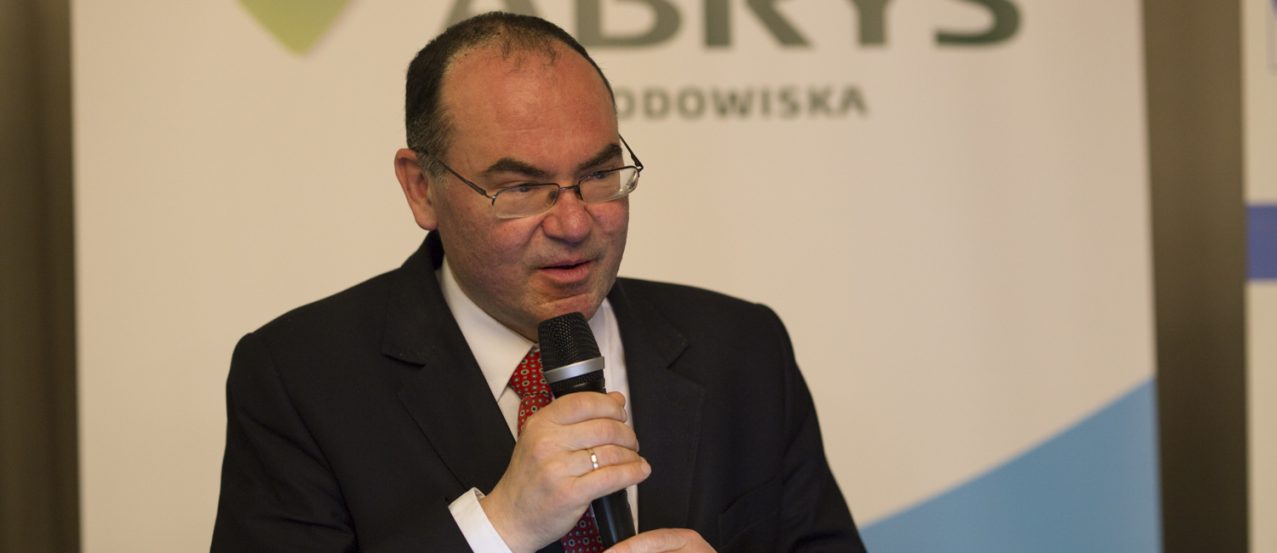 Marek Haliniak, Główny Inspektor Ochrony Środowiska (GIOŚ) podczas konferencji Abrys