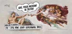 Michał Anioł i Matejko też segregowali śmieci. Nietypowa kampania w Łodzi