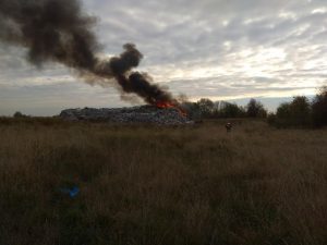Pysząca: kolejny pożar odpadów