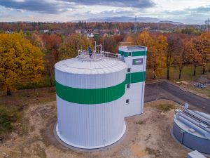 Oczyszczalnia ścieków na Śląsku z odzyskiem biogazu