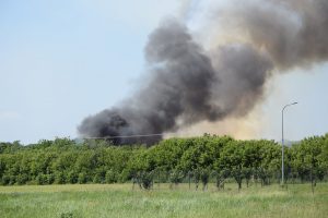 Pożar w ZGO Gać. Płonęły wielkogabaryty