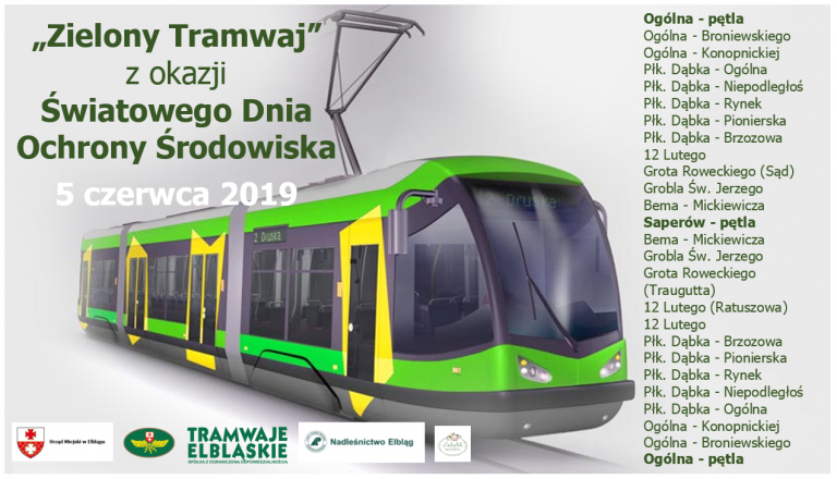Zielony Tramwaj promuje ekologiczne formy transportu w Elblągu