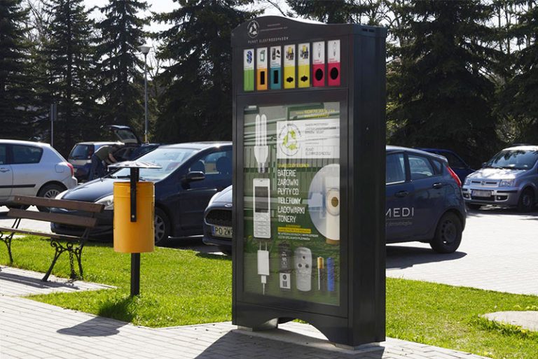 Miejski Punkt Elektroodpadów – zbiórka elektroodpadów i powierzchnia reklamowa w jednym