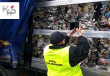 Podlaskie: KAS zatrzymała nielegalny transport 10 ton odpadów z Litwy