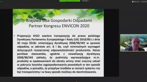 Envicon 2020. Tomasz Uciński o rozszerzonej odpowiedzialności producentów wg KIGO
