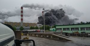 Pożar kopalni węgla w Bełchatowie [WIDEO]