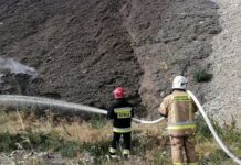 Pożar odpadów w Wielkopolsce