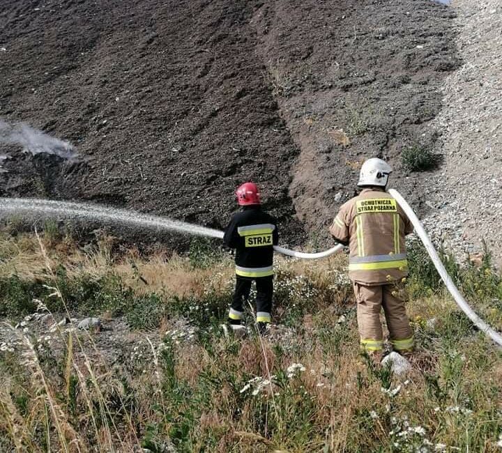 Pożar odpadów w Wielkopolsce