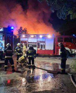 Pożar odpadów w Wielkopolsce