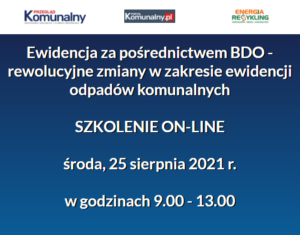 BDO: Jeszcze w tym tygodniu zasadnicze zmiany. Szkolenie BDO już 25 sierpnia
