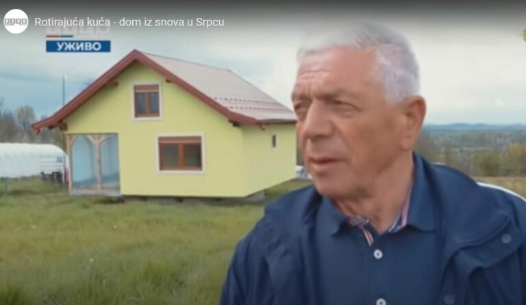 Obrotowy dom. Bośniak zbudował go, aby jego żona miała urozmaicony widok [WIDEO]