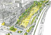 Zielona przestrzeń nad tunelem Południowej Obwodnicy Warszawy
