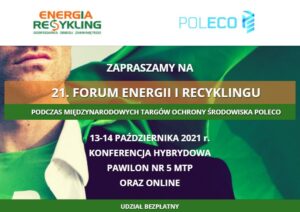 Forum Energii i Recyklingu podczas Targów POLECO w Poznaniu już w przyszłym tygodniu!