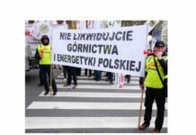 Warszawa: Górnicy manifestowali w obronie suwerenności energetycznej Polski