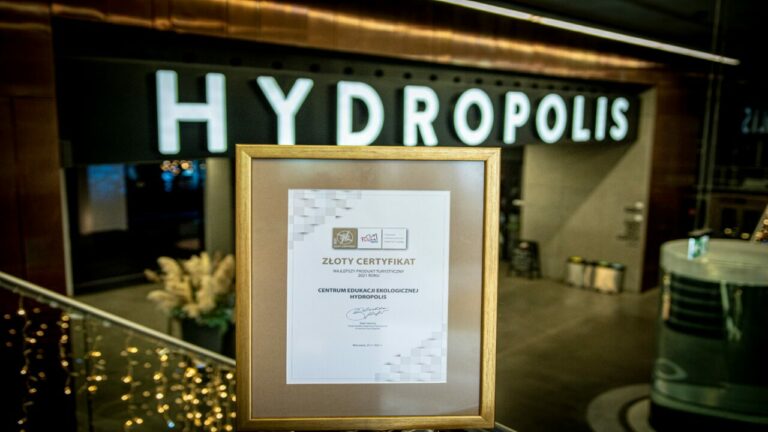 Turystyczny Oscar dla Hydropolis