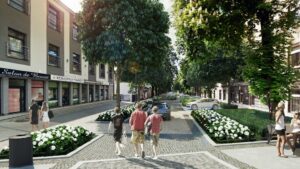 Łódź: ul. Strzelców Kaniowskich zmieni się w woonerf [WIZUALIZACJE]
