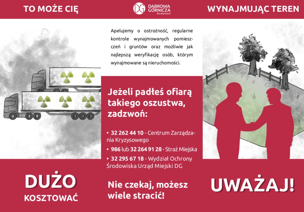 Ulotka informacyjna odpady Dąbrowa Górnicza