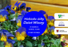 Niebiesko-żółty pierwszy dzień wiosny w Gorzowie