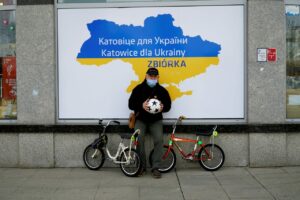 W Katowicach rusza zbiórka rowerów i hulajnóg dla uchodźców z Ukrainy