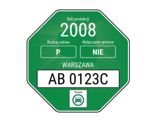 Nowy wzór naklejki dla pojazdów uprawnionych do wjazdu do stref czystego transportu