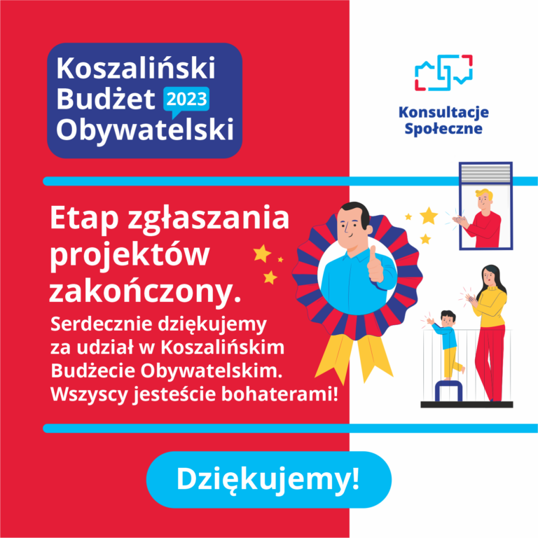 Koszalin. 77 projektów zgłoszonych do budżetu obywatelskiego