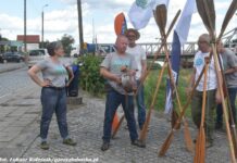 protest aktywiści Odra inwestycja Wody Polskie