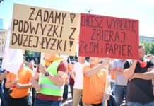 Warszawa. Protest pracowników MPO przed ratuszem. Kto będzie obierał odpady w stolicy jeśli nie dojdzie do porozumienia?