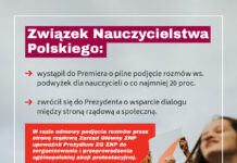 ZNP wystąpił do premiera o podjęcie rozmów w sprawie podwyżek dla nauczycieli. Niewykluczony protest
