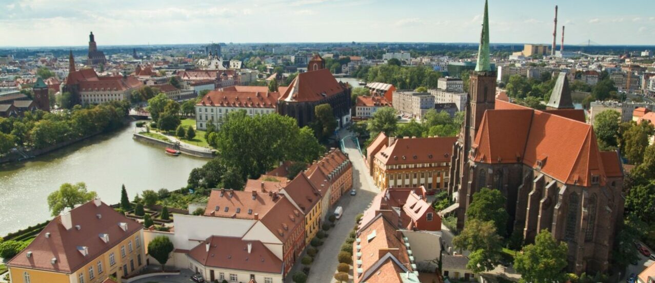 Wrocław miasto panorama