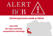 W Lubuskiem alert RCB o zanieczyszczonej wodzie w Odrze