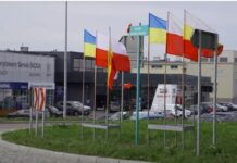 Białystok. Rondo Wolnej Ukrainy na znak solidarności z Ukrainą