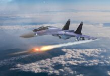 Atak rakietowy rosyjskiego SU 35