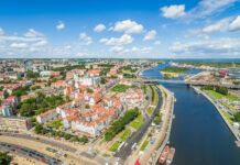 Szczecin, Odra, rzeka, Stare Miasto, widok