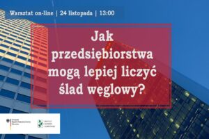 Jak przedsiębiorstwa mogą lepiej liczyć ślad węglowy? Warsztaty on-line