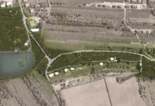 Teren projektowanego Parku Tetmajera z lotu ptaka