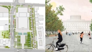 Zielono-niebieska przebudowa Placu Dąbrowskiego w Łodzi