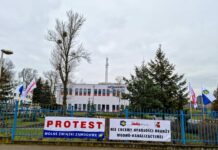Protest związkowców w Wielkopolsce