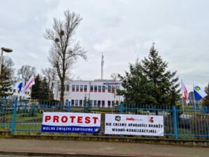 Protest związkowców w Wielkopolsce