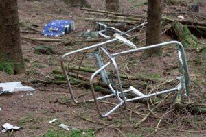 Do 5 000 zł grzywny, areszt lub ograniczenie wolności za zaśmiecanie lasów