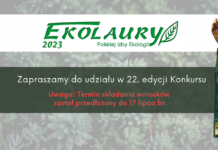 Zapraszamy do 22. edycji Konkursu Ekolaury